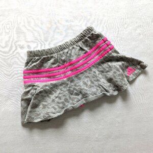Adidas gray and pink skort girl's